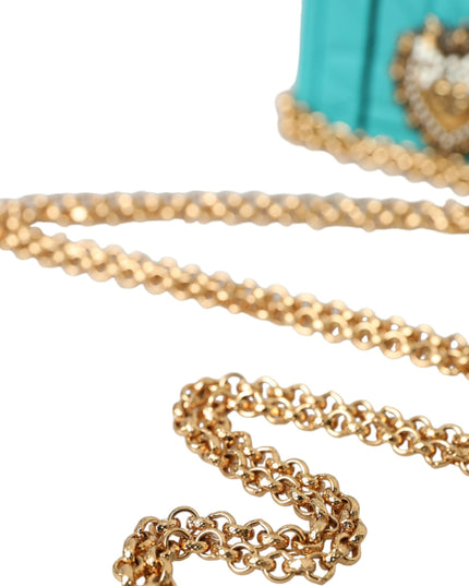 Dolce & Gabbana Turquoise Silicone Devotion Heart Cover Bag Airpods Case