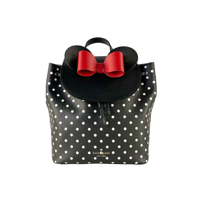 Kate Spade Disney Minnie Mouse Medium Leather Backpack Bookbag Bag