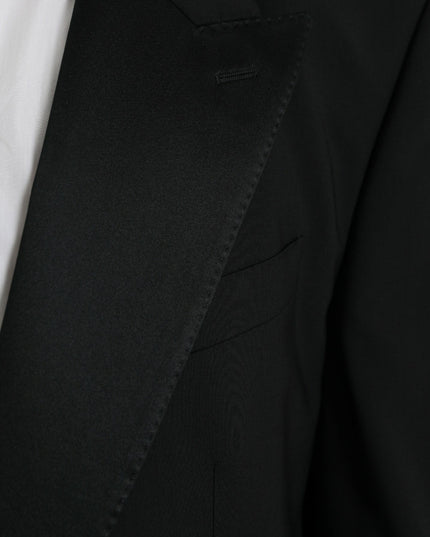 Dolce & Gabbana Black SICILIA Single Breasted Coat Blazer