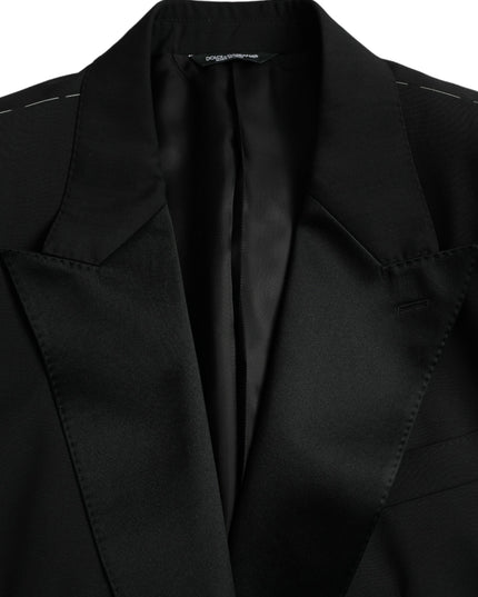 Dolce & Gabbana Black SICILIA Single Breasted Coat Blazer