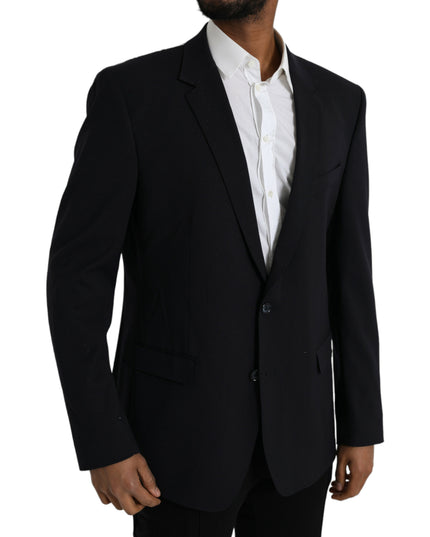 Dolce & Gabbana Black MARTINI Single Breasted Coat Blazer