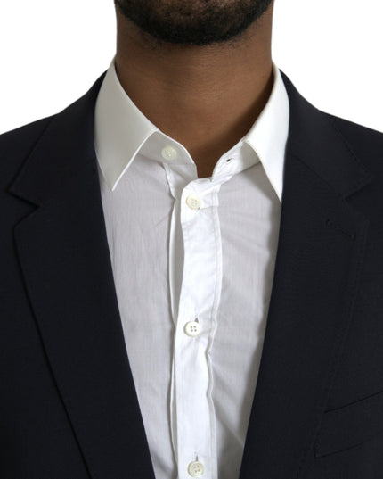 Dolce & Gabbana Black MARTINI Single Breasted Coat Blazer