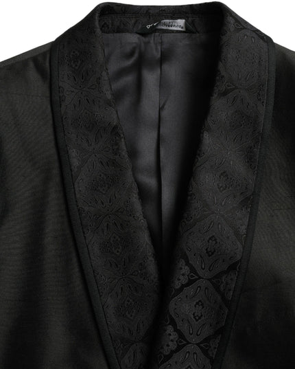 Dolce & Gabbana Black MARTINI Single Breasted Coat Blazer