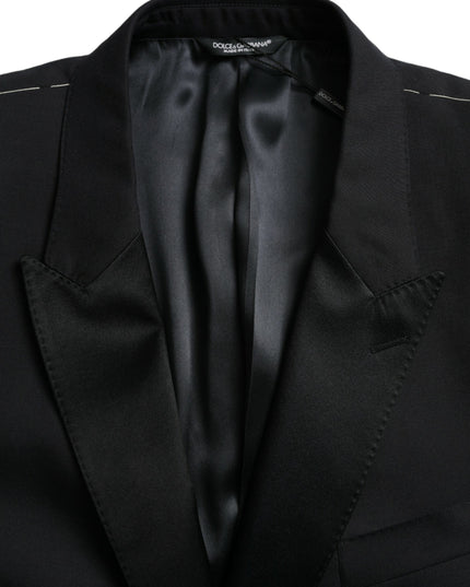 Dolce & Gabbana Blue MARTINI Single Breasted Coat Blazer