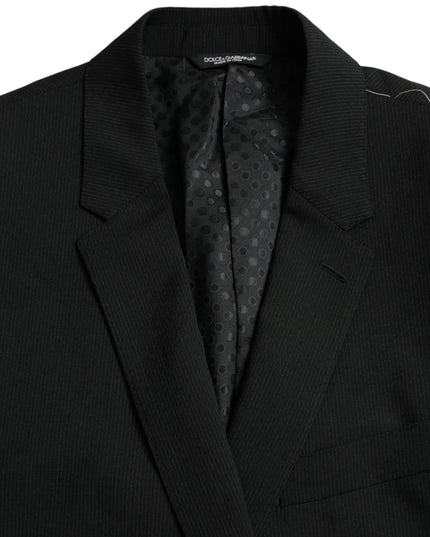 Dolce & Gabbana Blue MARTINI Shawl Single Breasted Blazer