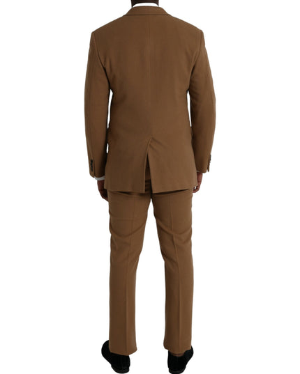 Prada Brown Cashmere 2 Piece Single Breasted Suit