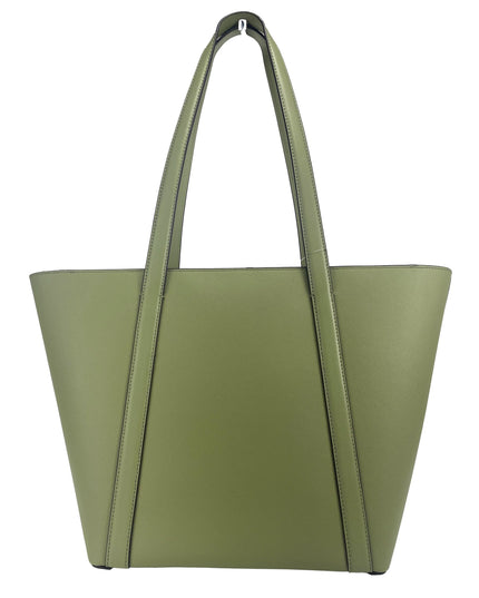 Michael Kors Large Pratt Shoulder Zip Tote Bag Light Sage