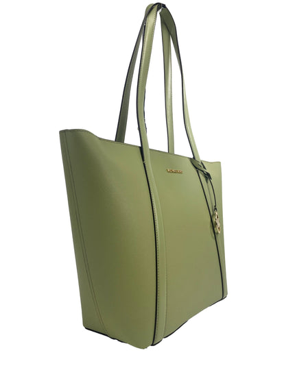 Michael Kors Large Pratt Shoulder Zip Tote Bag Light Sage