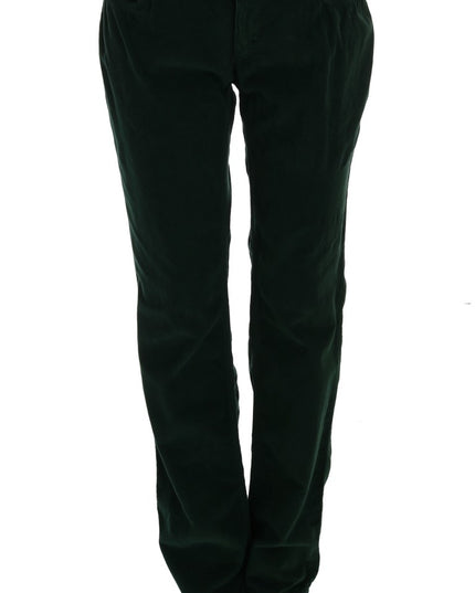 Dolce & Gabbana Green Cotton Corduroys Jeans