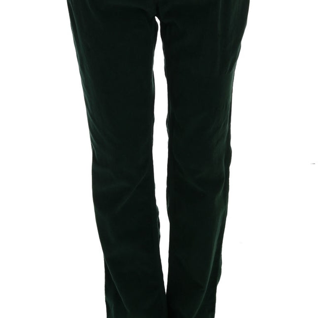 Dolce & Gabbana Green Cotton Corduroys Jeans