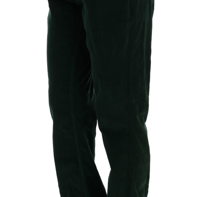 Dolce & Gabbana Green Cotton Corduroys Jeans