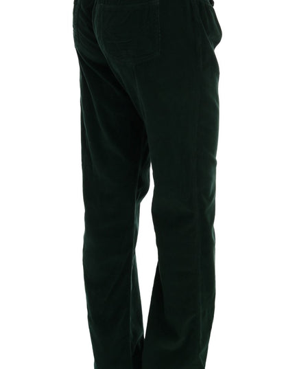Dolce & Gabbana Green Cotton Corduroys Jeans