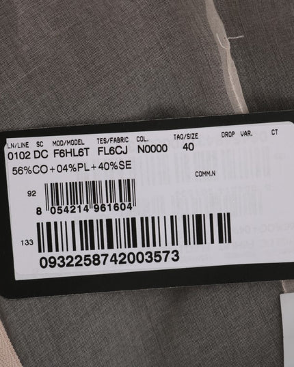 Dolce & Gabbana Black Cotton Silk Floral Long Dress