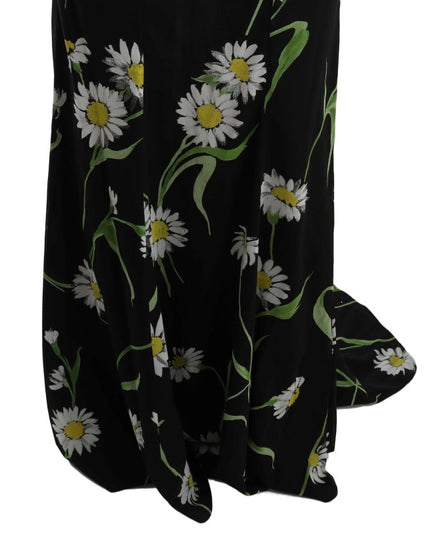 Dolce & Gabbana Sunflower Silk Stretch Sheath Dress