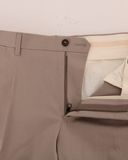 Dolce & Gabbana Beige Cotton Stretch Chinos Pants