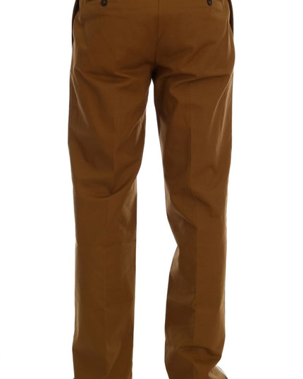 Dolce & Gabbana Brown Stretch Cotton Pants
