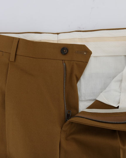 Dolce & Gabbana Brown Stretch Cotton Pants
