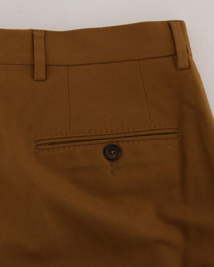 Dolce & Gabbana Brown Stretch Cotton Pants