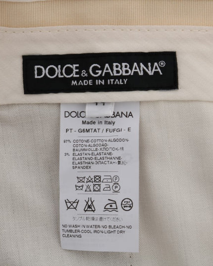 Dolce & Gabbana Brown Stretch Cotton Pants
