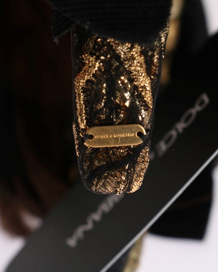 Dolce & Gabbana Clear Crystal Brown Hair Headband