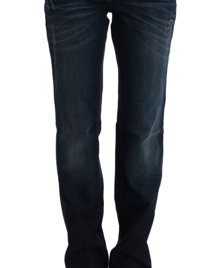 Costume National Blue Cotton Regular Fit Denim Jeans
