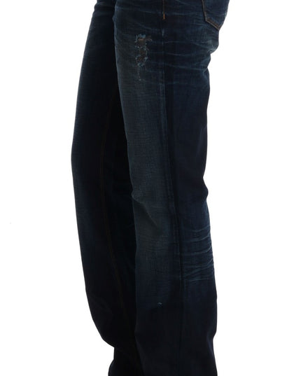 Costume National Blue Cotton Regular Fit Denim Jeans