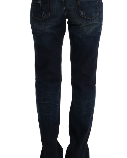 Costume National Blue Cotton Regular Fit Denim Jeans