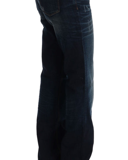 Costume National Blue Cotton Regular Fit Denim Jeans