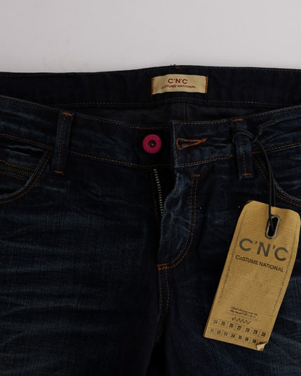 Costume National Blue Cotton Regular Fit Denim Jeans