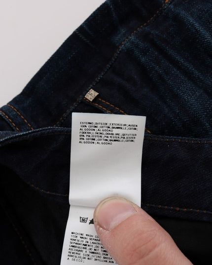 Costume National Blue Cotton Regular Fit Denim Jeans