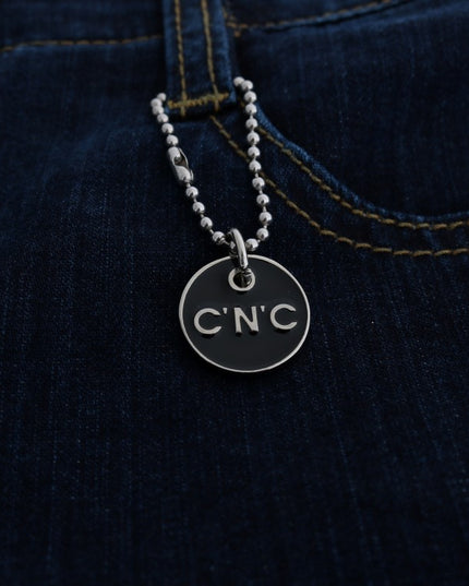 Costume National Blue Cotton Bootcut Flared Jeans