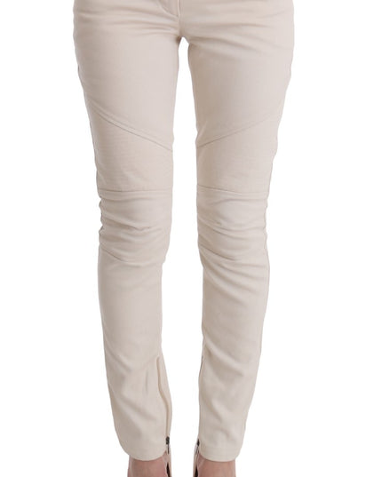 Ermanno Scervino White Slim Fit Casual Jeans
