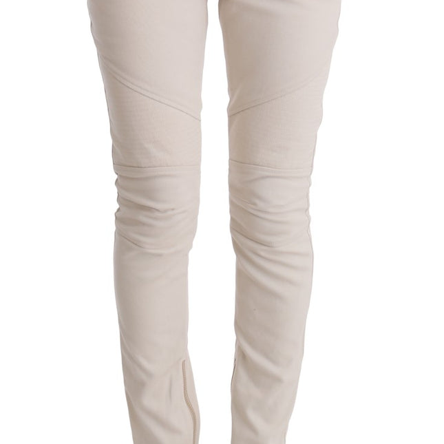Ermanno Scervino White Slim Fit Casual Jeans