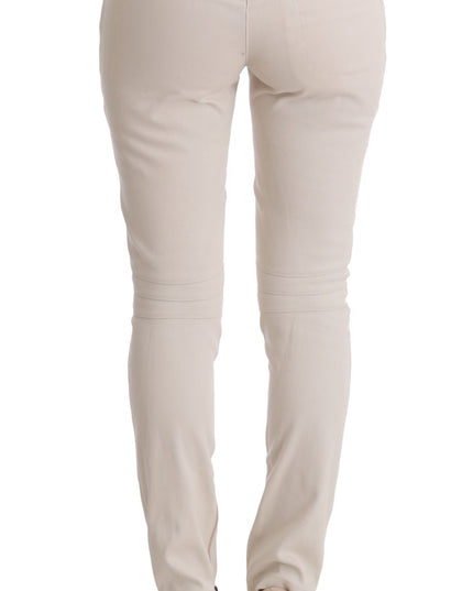 Ermanno Scervino White Slim Fit Casual Jeans