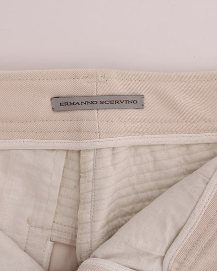 Ermanno Scervino White Slim Fit Casual Jeans