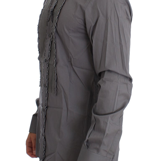 Dolce & Gabbana Purple Torero GOLD Slim Fit Dress Shirt