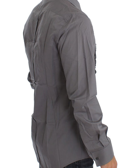 Dolce & Gabbana Purple Torero GOLD Slim Fit Dress Shirt