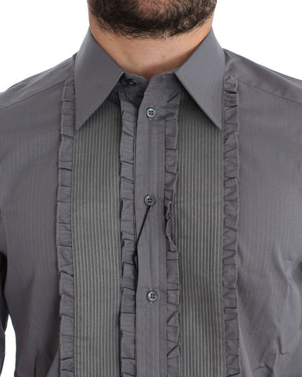 Dolce & Gabbana Purple Torero GOLD Slim Fit Dress Shirt