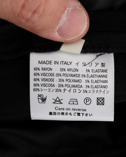 Ermanno Scervino Black Viscose Flare Bootcut Pants