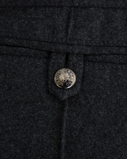 Ermanno Scervino Gray Virgin Wool Skinny Casual Pants