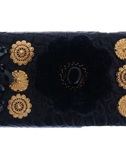 Dolce & Gabbana Beige Straw Snakeskin Pom Pom Crystal AGNESE Bag