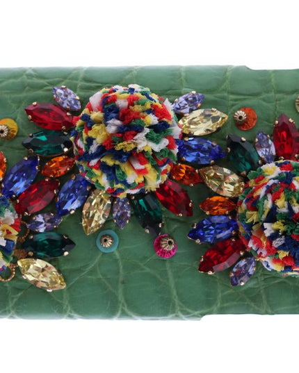 Dolce & Gabbana Multicolor AGNESE Straw Crystal  Pom Pom Bag