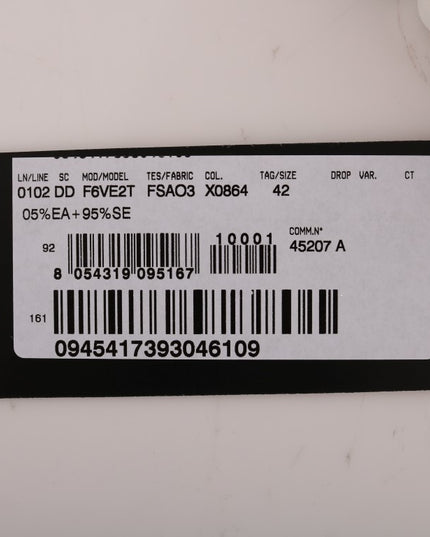 Dolce & Gabbana Blue White Striped Silk Stretch Shift Dress