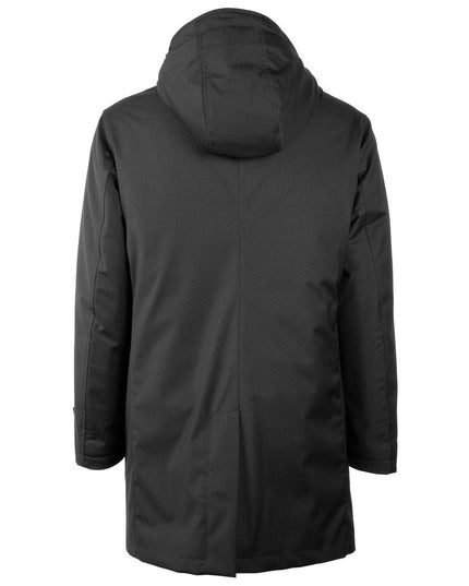 Made in Italy Black Wool Men's Jacket