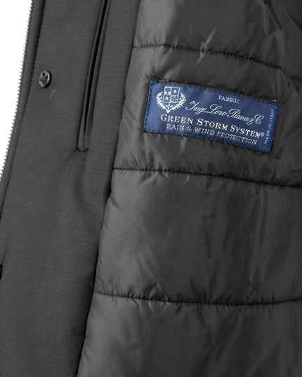 Made in Italy Black Wool Men's Jacket