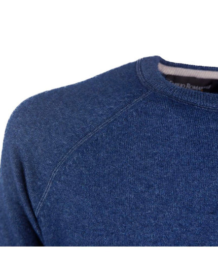 Emilio Romanelli Blue Cashmere Men Sweater