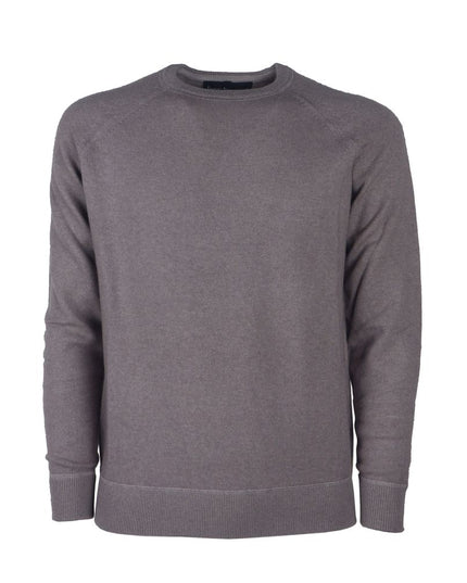 Emilio Romanelli Gray Cashmere Men Sweater