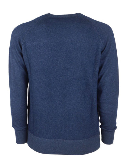 Emilio Romanelli Blue Cashmere Men Sweater