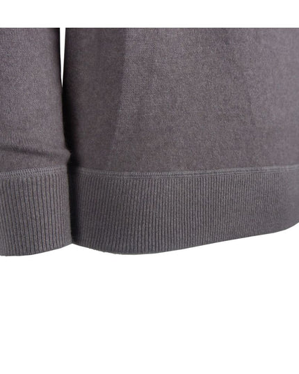 Emilio Romanelli Gray Cashmere Men Sweater