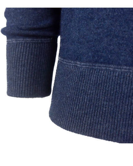 Emilio Romanelli Blue Cashmere Men Sweater